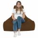 Marron Pouf Poire Fauteuil Bali simili-cuir