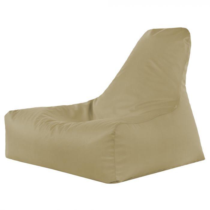 Beige Pouf Poire Fauteuil Bali simili-cuir