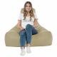 Beige Pouf Poire Fauteuil Bali simili-cuir