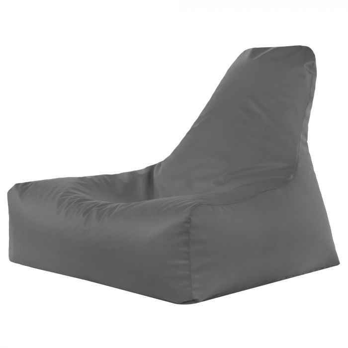 Gris Pouf Poire Fauteuil Bali simili-cuir