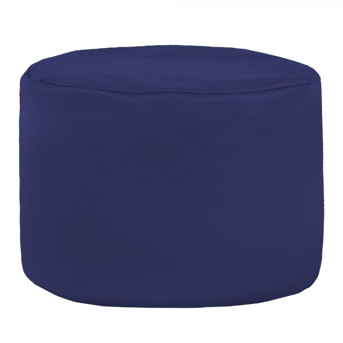 Bleu marine Pouf Cylindre simili-cuir