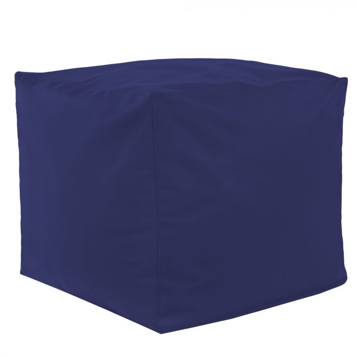 Marineblau Sitzhocker Kunstleder Cubo