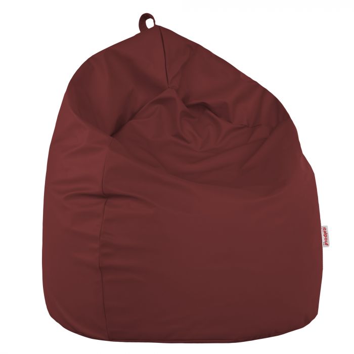 Rouge foncé Pouf Poire Enfants simili-cuir