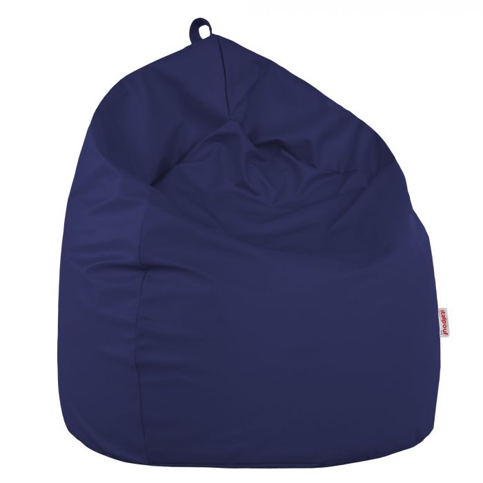 Bleu marine Pouf Poire Enfants simili-cuir