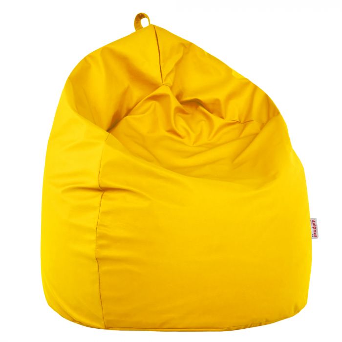 Jaune clair Pouf Poire Enfants simili-cuir