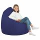 Bleu marine Pouf Poire XL simili-cuir