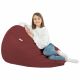 Rouge foncé Pouf Poire XL simili-cuir