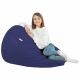 Bleu marine Pouf Poire XL simili-cuir