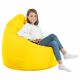 Jaune clair Pouf Poire XL simili-cuir