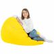 Jaune clair Pouf Poire XL simili-cuir