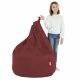 Rouge foncé Pouf Poire XL simili-cuir