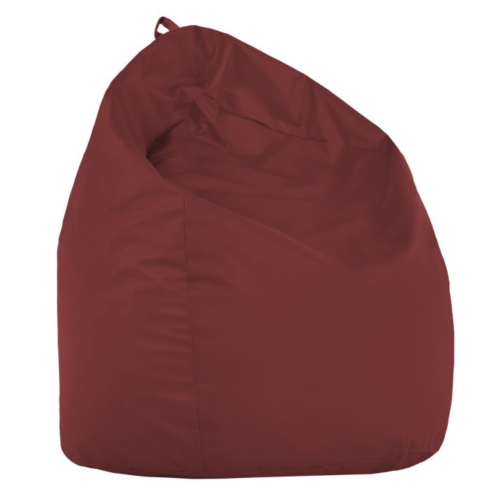 Rouge foncé Pouf Poire XL simili-cuir