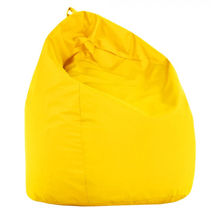 Jaune clair Pouf Poire XL simili-cuir