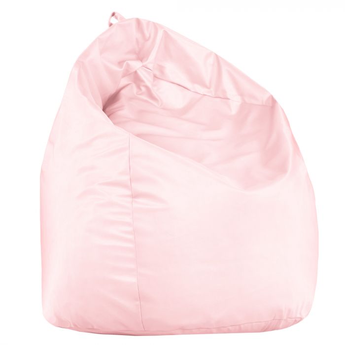 Rose métallisé Pouf Poire XL simili-cuir