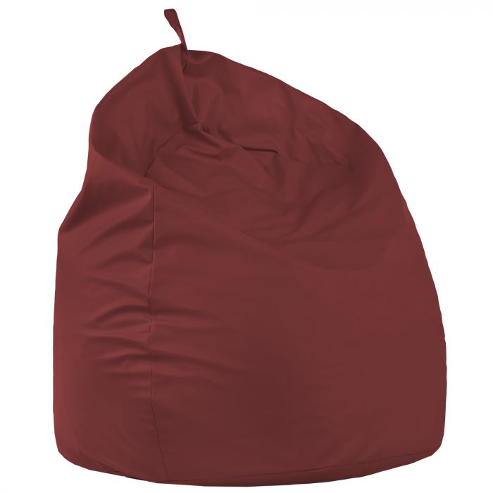 Rouge foncé Géant Pouf Poire XXL simili-cuir