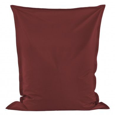 Rouge foncé Pouf Poire Coussin simili-cuir