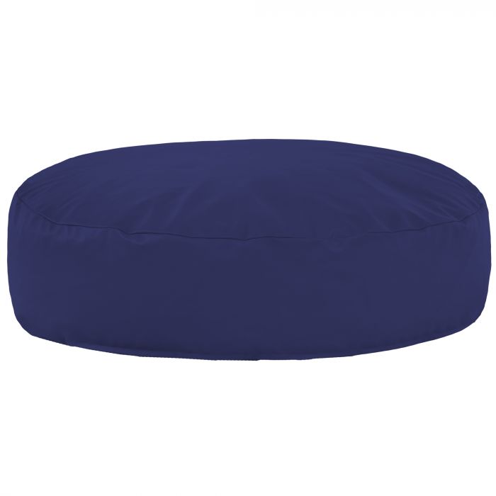 Bleu marine Coussin Rond Monaco simili-cuir