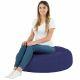 Bleu marine Coussin Rond Monaco simili-cuir