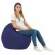 Bleu marine Coussin Rond Monaco simili-cuir