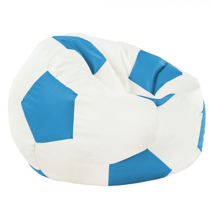 Azur Pouf De Football simili-cuir