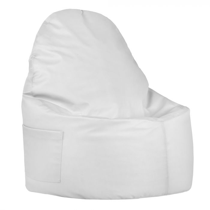 Blanc Pouf Poire Fauteuil Porto simili-cuir