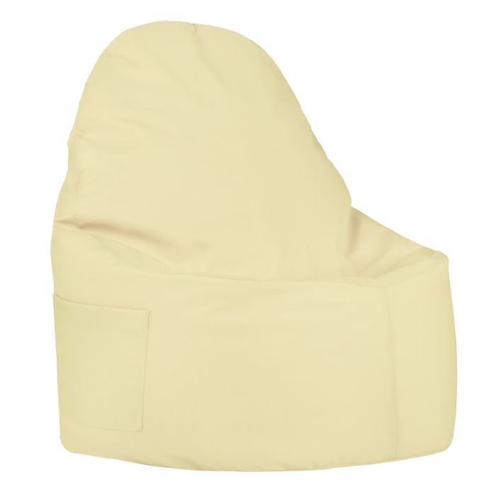 Crème Pouf Poire Fauteuil Porto simili-cuir