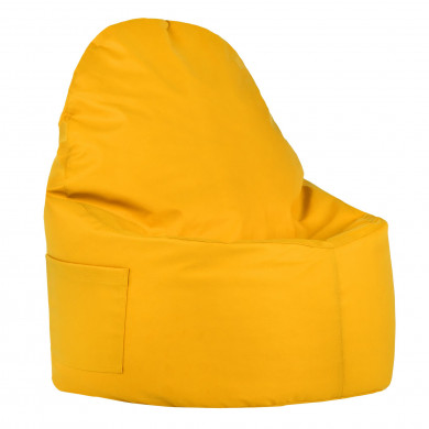 Jaune Pouf Poire Fauteuil Porto simili-cuir