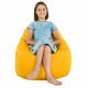 Jaune Pouf Poire Fauteuil Porto simili-cuir