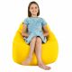 Jaune clair Pouf Poire Fauteuil Porto simili-cuir