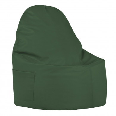 Vert foncé Pouf Poire Fauteuil Porto simili-cuir