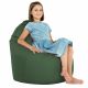 Vert foncé Pouf Poire Fauteuil Porto simili-cuir