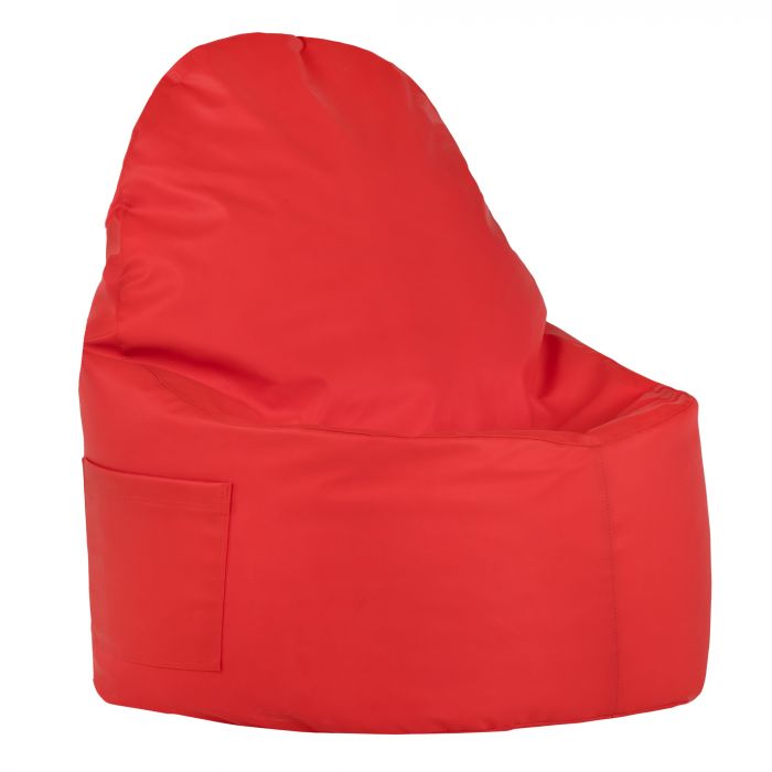 Rouge Pouf Poire Fauteuil Porto simili-cuir