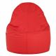 Rouge Pouf Poire Fauteuil Porto simili-cuir