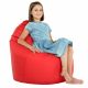 Rouge Pouf Poire Fauteuil Porto simili-cuir