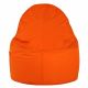 Orange Pouf Poire Fauteuil Porto simili-cuir