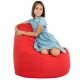 Rouge Pouf Poire Fauteuil Porto simili-cuir