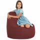 Rouge foncé Pouf Poire Fauteuil Porto simili-cuir