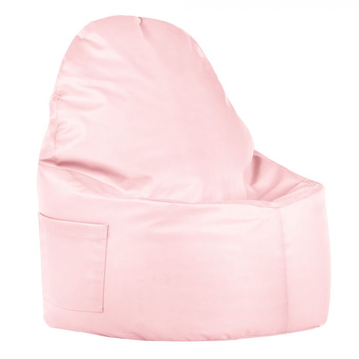 Rose métallisé Pouf Poire Fauteuil Porto simili-cuir