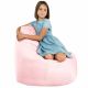 Rose métallisé Pouf Poire Fauteuil Porto simili-cuir