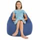 Sitzsack Sessel Porto Kunstleder Blau