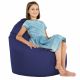 Bleu marine Pouf Poire Fauteuil Porto simili-cuir