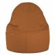 Sitzsack Sessel Porto Kunstleder Hellbraun