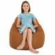 Marron clair Pouf Poire Fauteuil Porto simili-cuir