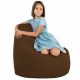 Marron Pouf Poire Fauteuil Porto simili-cuir