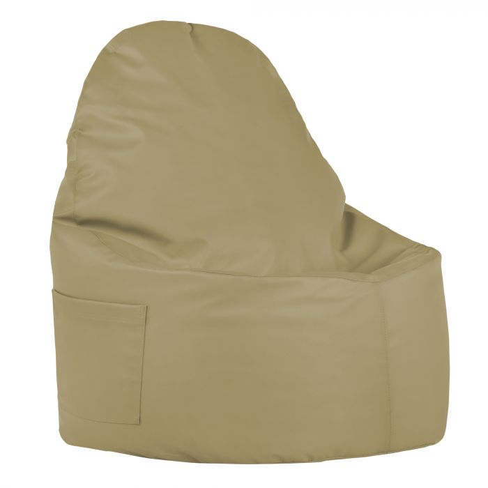 Beige Pouf Poire Fauteuil Porto simili-cuir