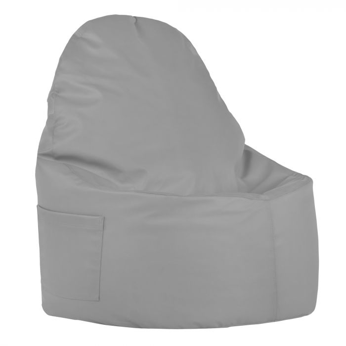 Gris clair Pouf Poire Fauteuil Porto simili-cuir