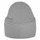 Gris clair Pouf Poire Fauteuil Porto simili-cuir