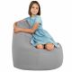 Gris clair Pouf Poire Fauteuil Porto simili-cuir