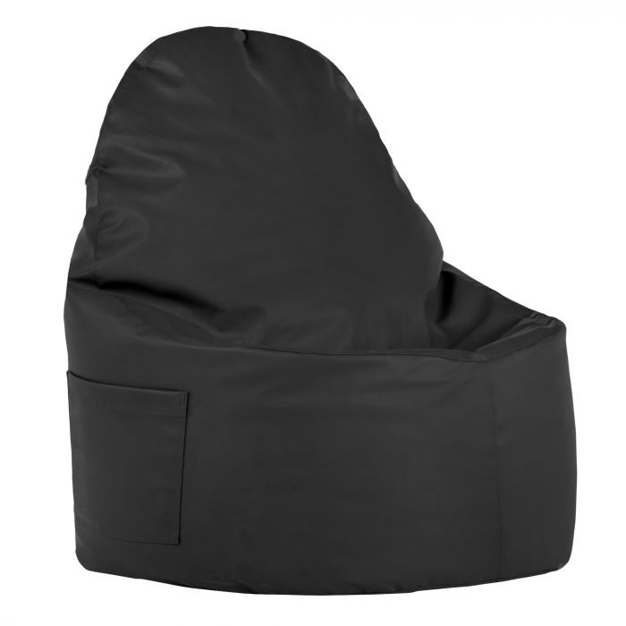 Noir Pouf Poire Fauteuil Porto simili-cuir