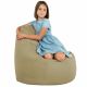 Beige Pouf Poire Fauteuil Porto simili-cuir